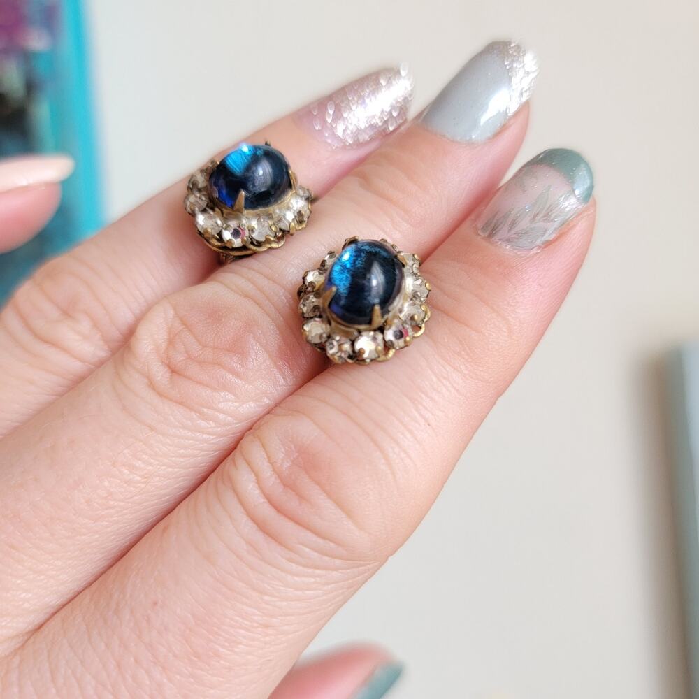 Antique Titanic Clip Earrings